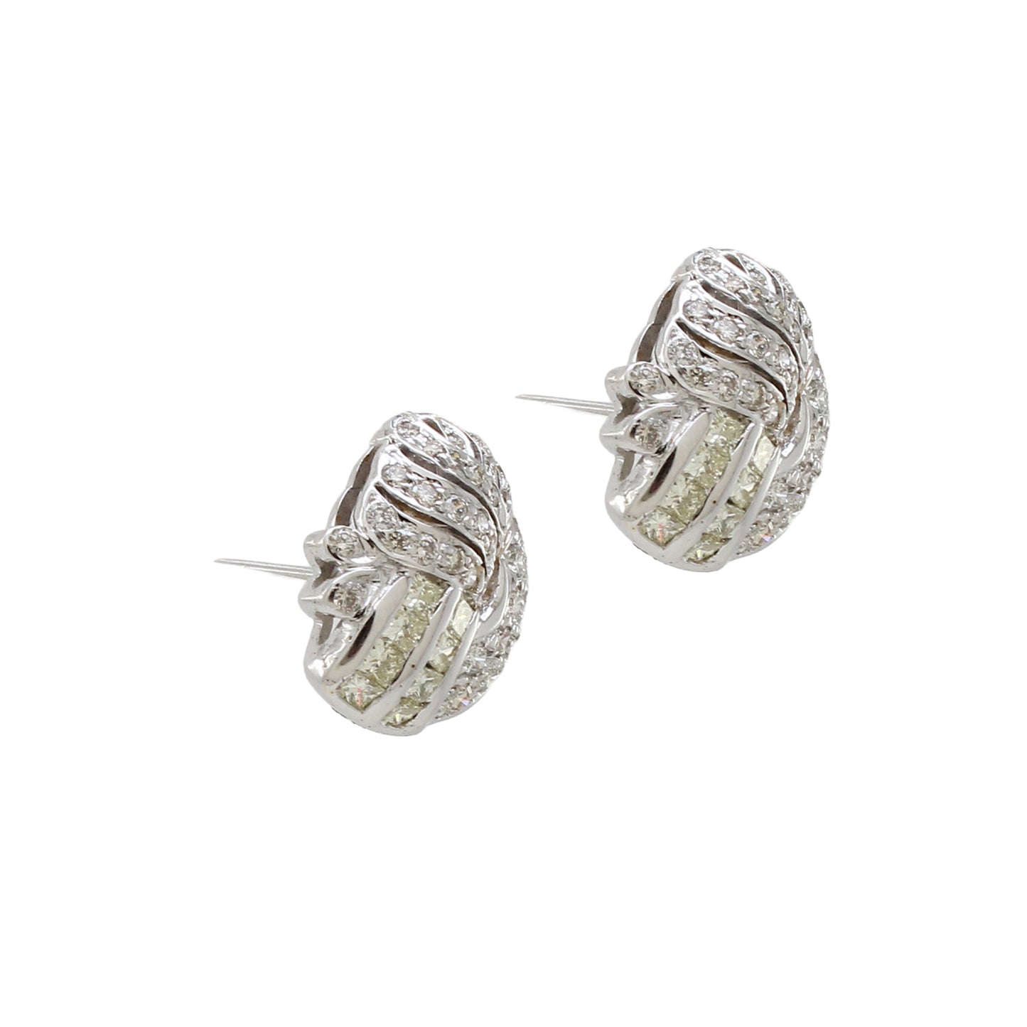1.18 ct Round Diamond Earrings in 18K Gold