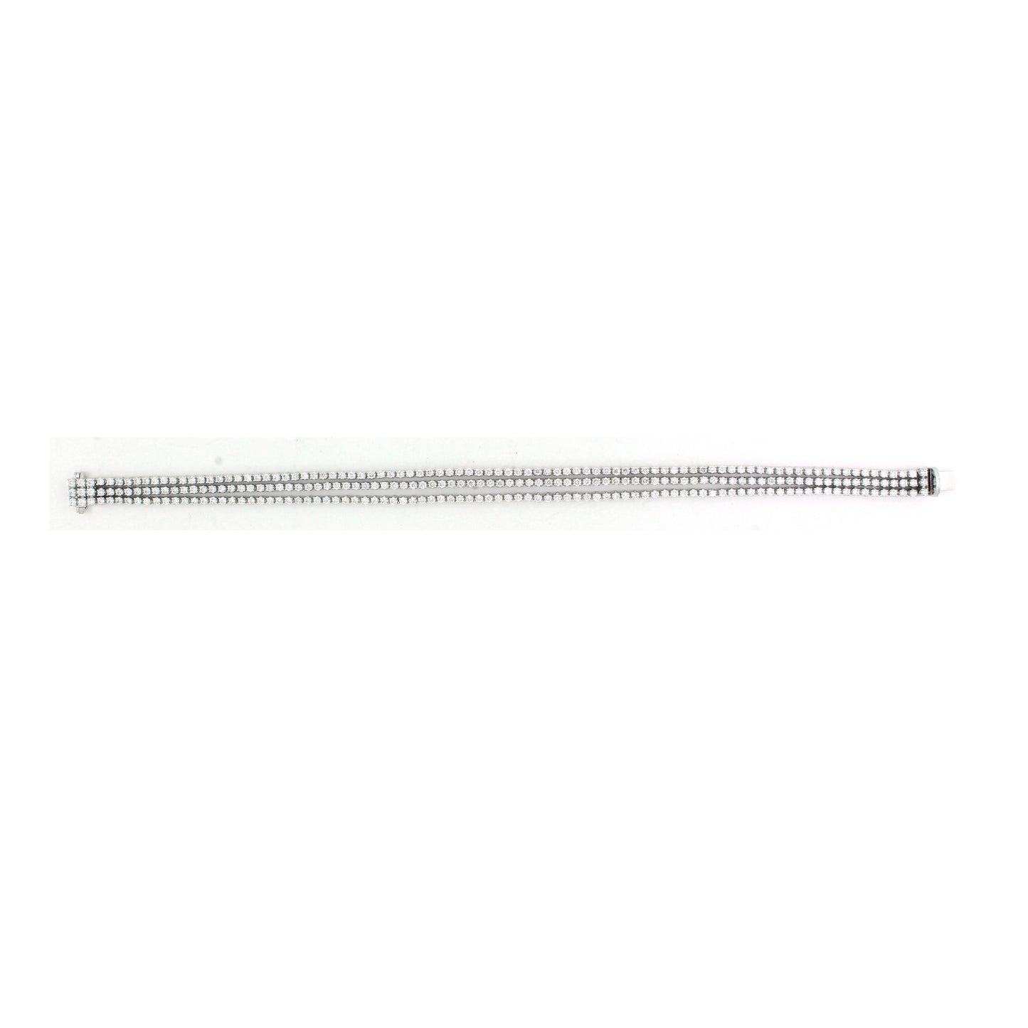 4 ct White Diamond 3 row Tennis Bracelet