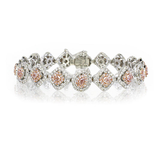Fancy Pink Diamond Bracelet