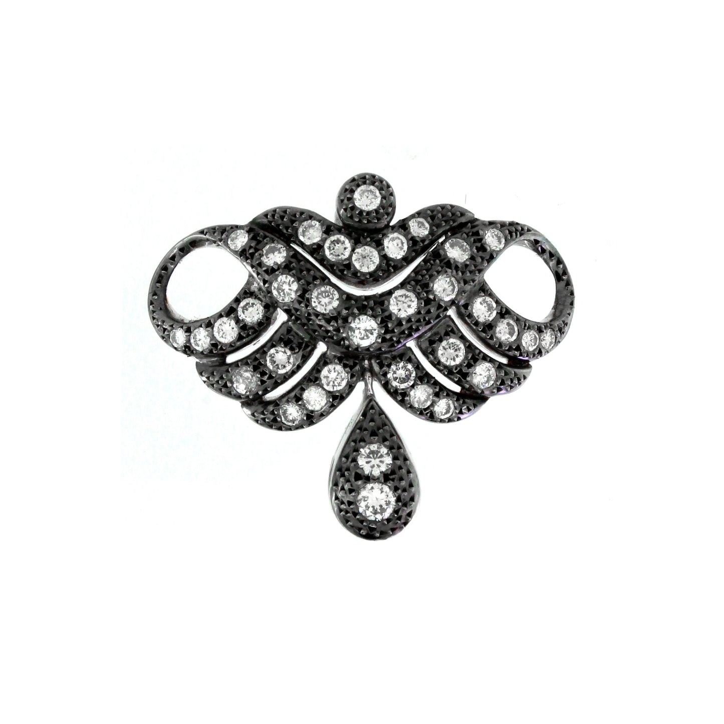 0.89 ct Round White Diamond Pendant in 14K Gold