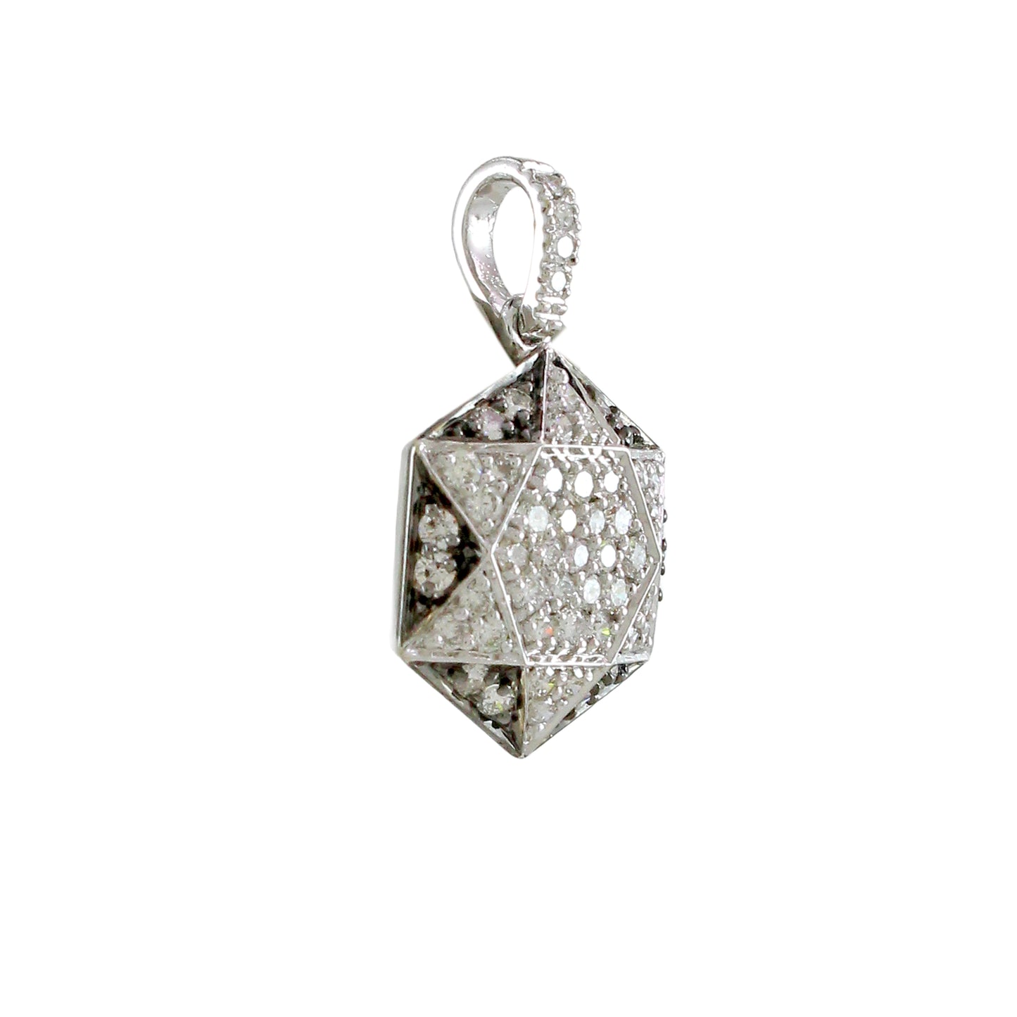 0.51 ct Round White Diamond Pendant in 18K Gold