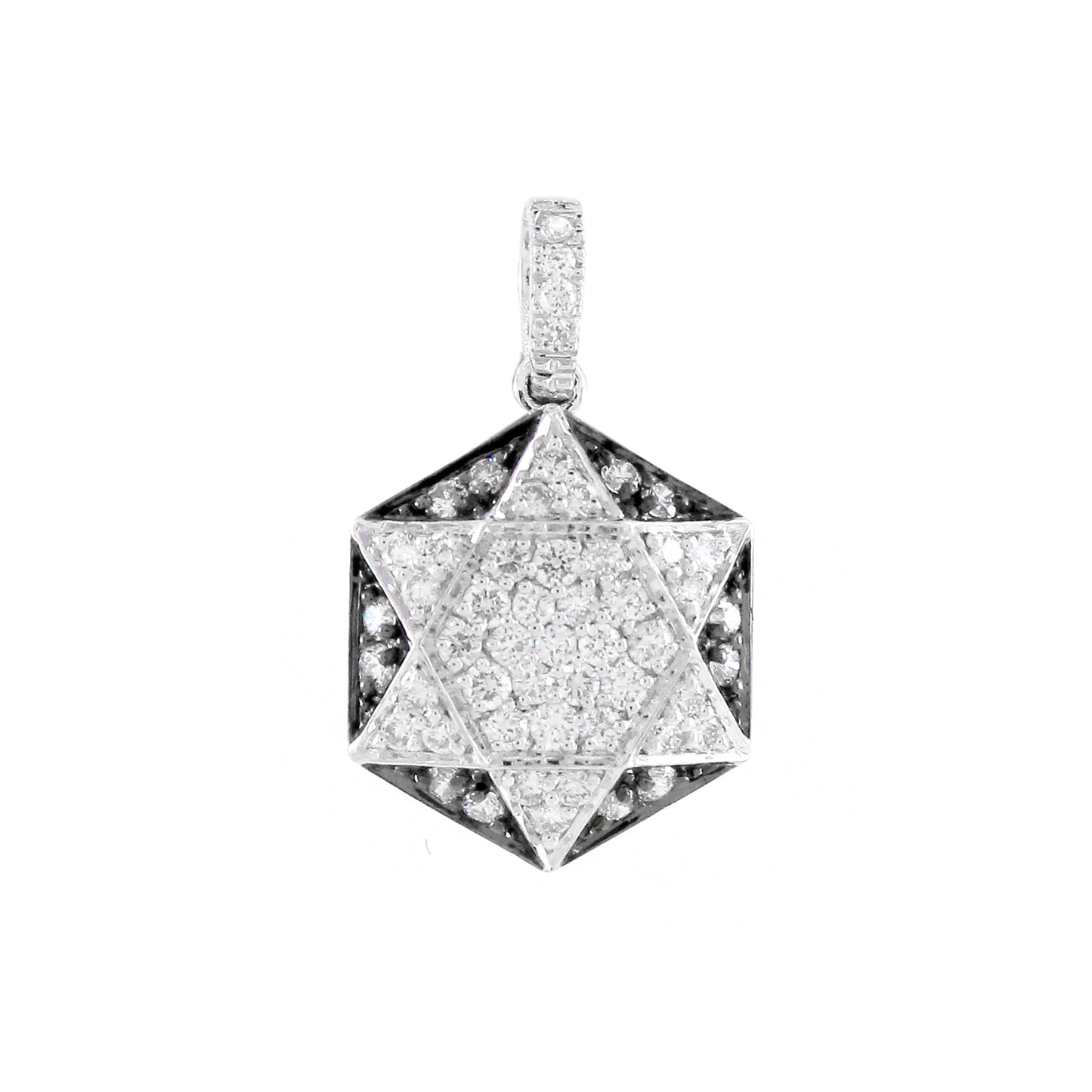 0.51 ct Round White Diamond Pendant in 18K Gold
