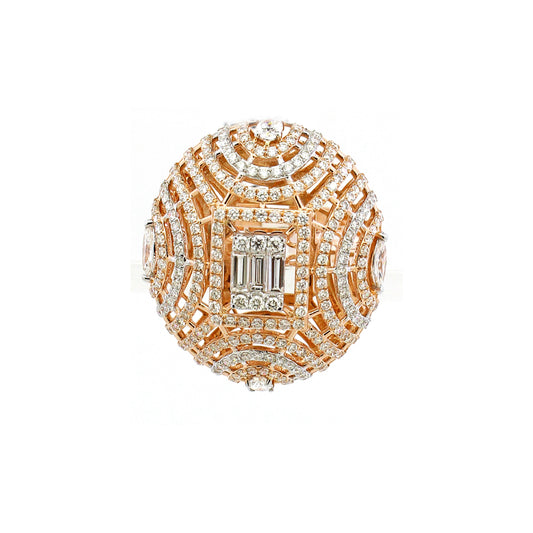 1.86 ct Emerald Cut White Diamond Ring in 14K Gold